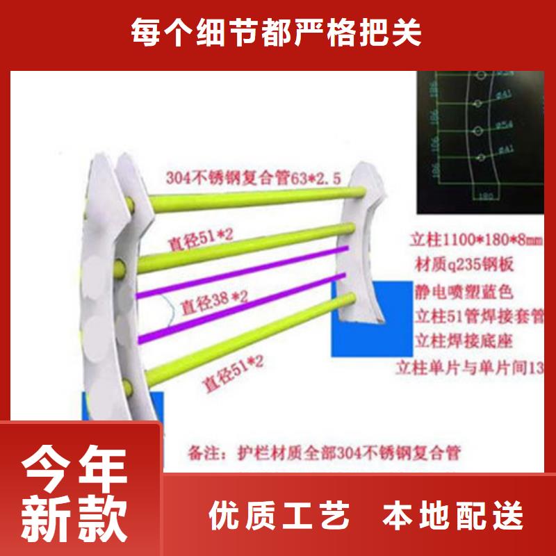 不锈钢复合管交通防撞围栏实力商家供货稳定