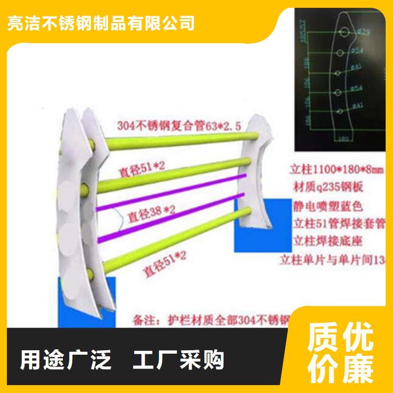 景观护栏不锈钢复合管质量安全可靠