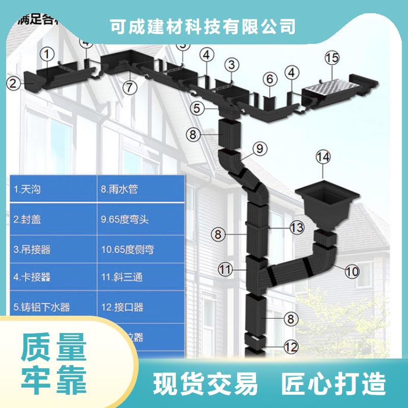 外墙方形彩铝排水管品牌厂家