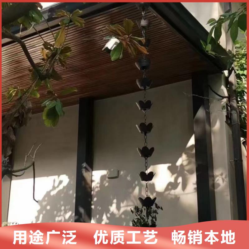 铝代木古建金花板施工