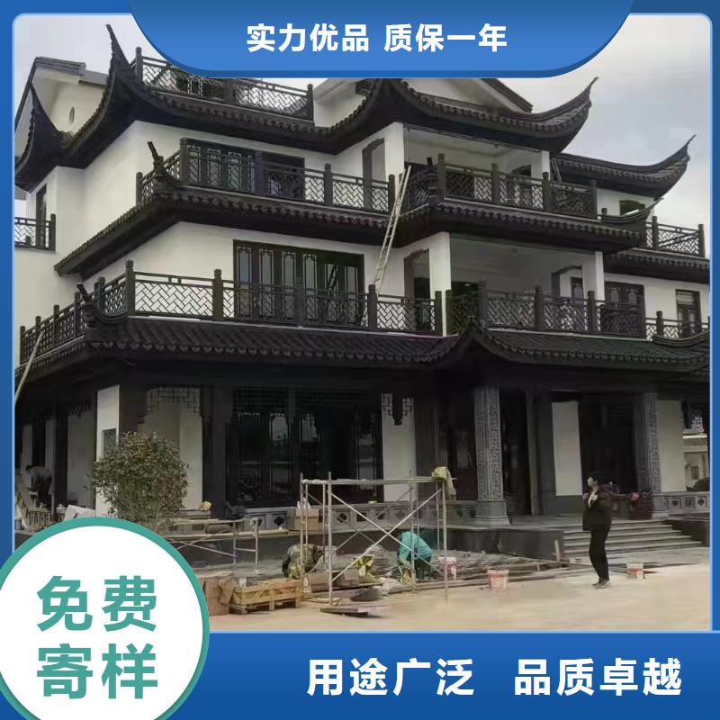 铝代木古建望砖施工