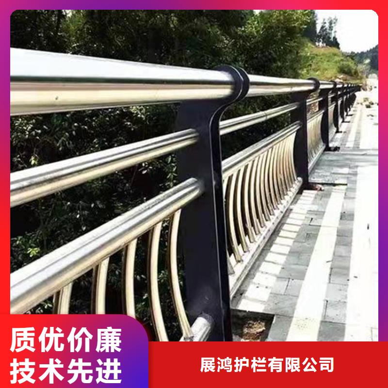 静电喷塑桥梁防撞立柱展鸿护栏生产工期短