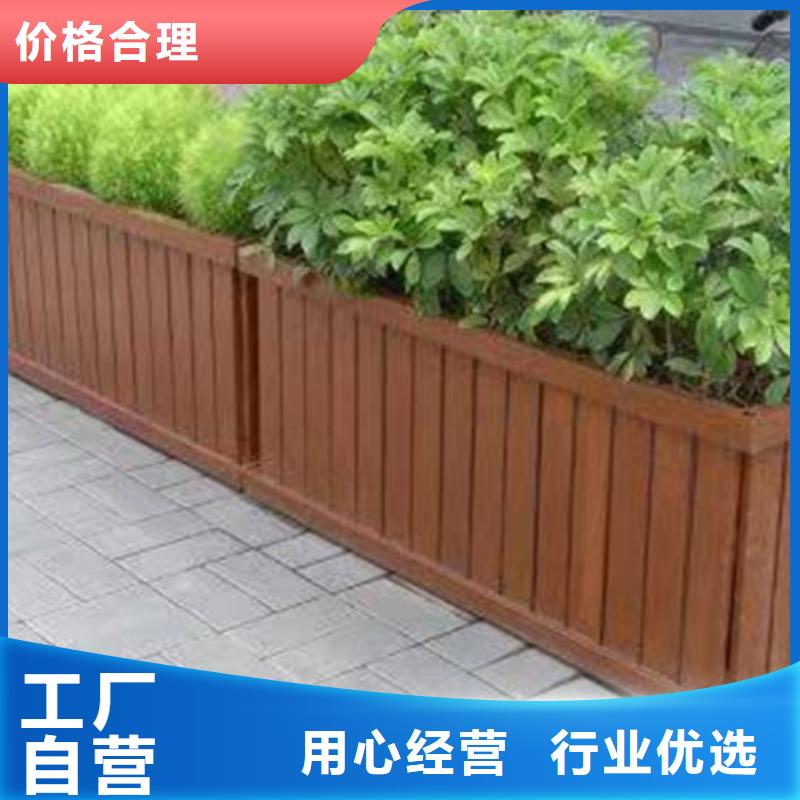 胶州市防腐木花箱安装