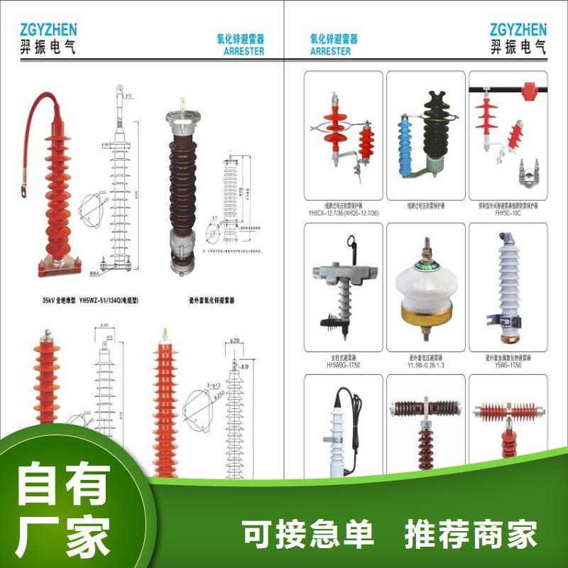 氧化锌避雷器Y10W5-96/250【浙江羿振电气有限公司】