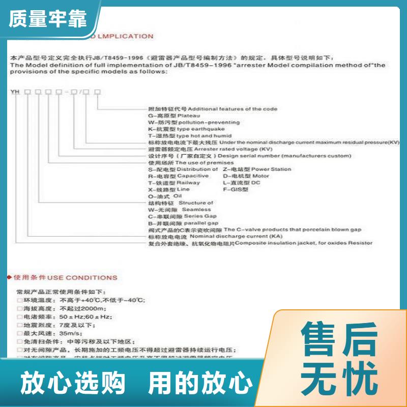 金属氧化物避雷器HYSW5-17/50【羿振电气】