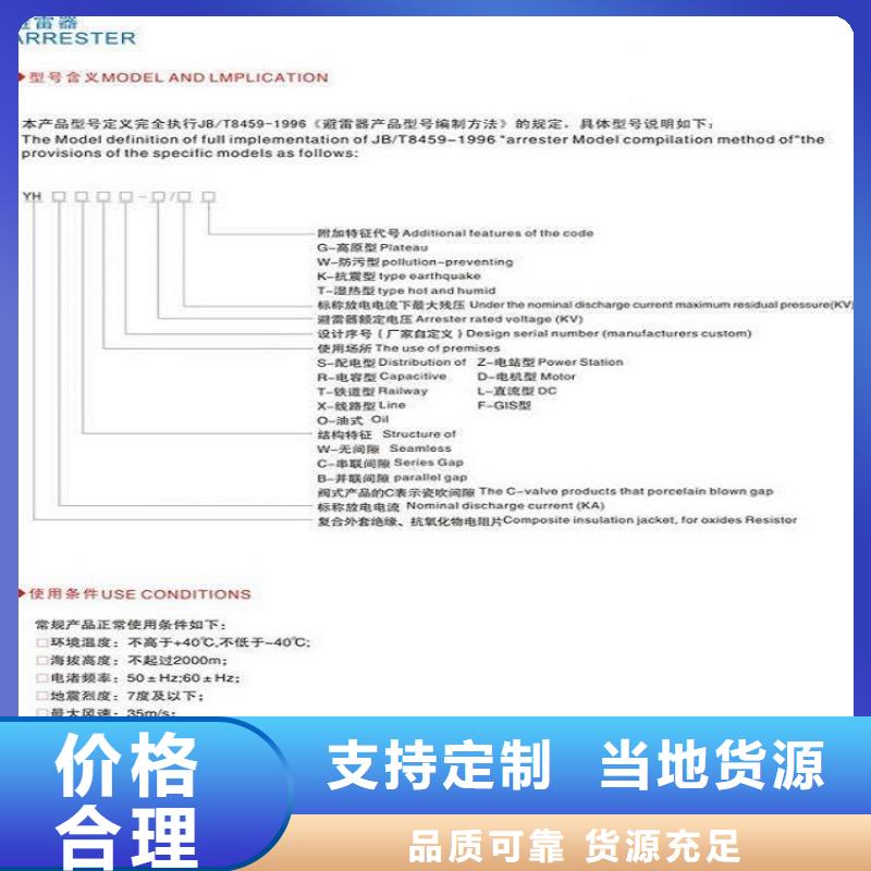 避雷器Y10W1-102/266浙江羿振电气有限公司