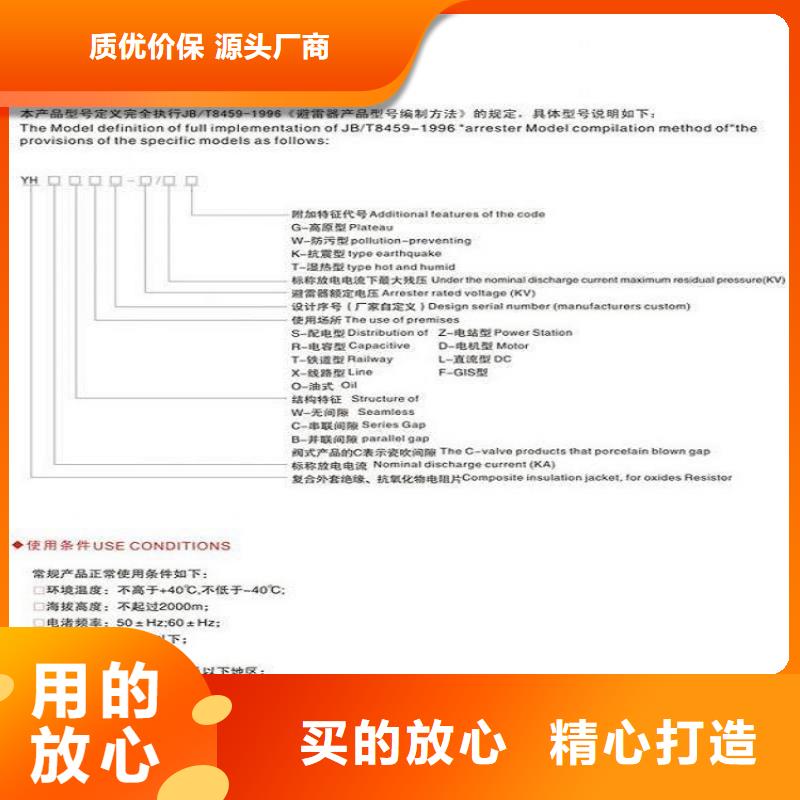 【羿振电气】避雷器Y10W1-216/562