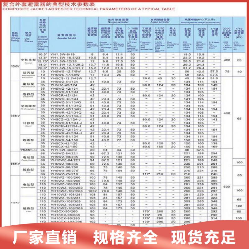 避雷器YH10W5-192/500【羿振电力】