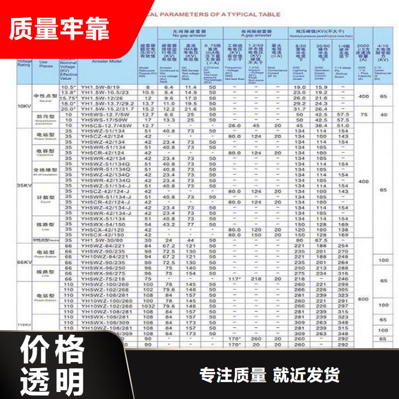 避雷器HY10WX-108/281【羿振电气】