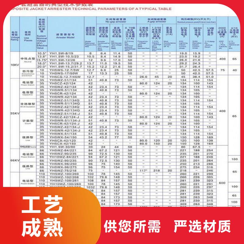 避雷器HY10WX-108/281【羿振电气】