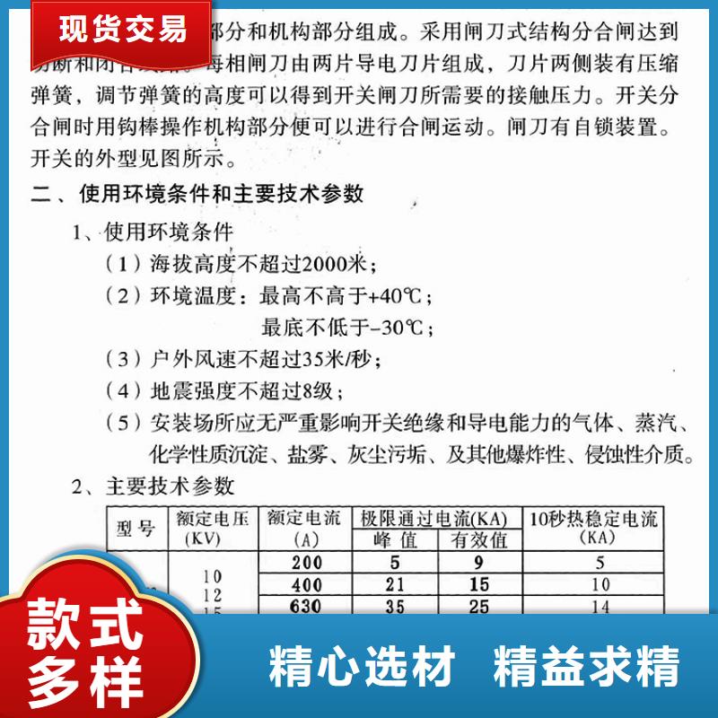 户外高压交流隔离开关：HGW9-12G/200A实力厂家