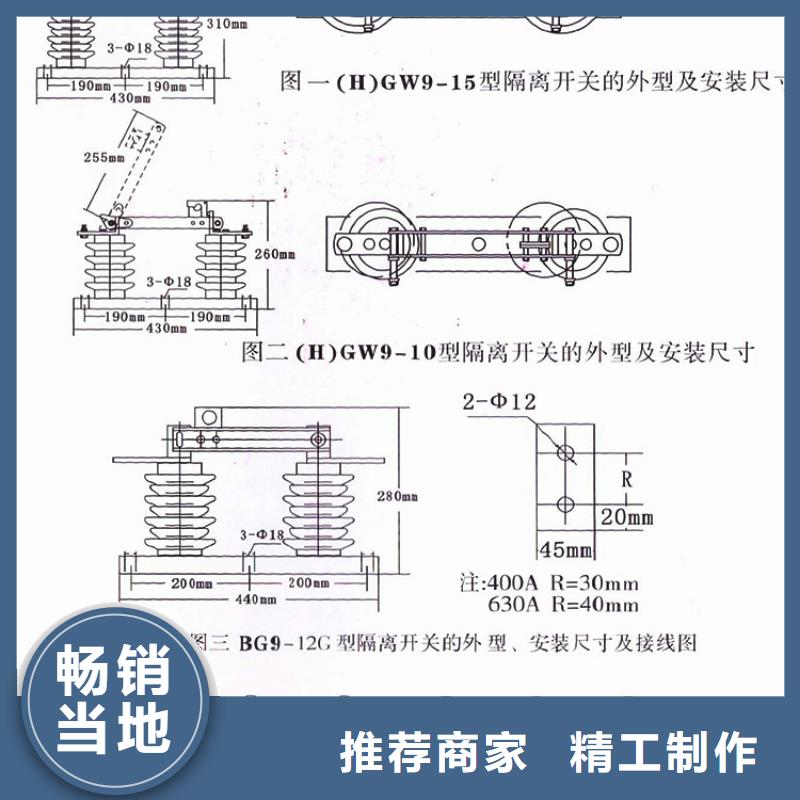 【羿振电气】高压隔离开关HGW9-12G(W)/400