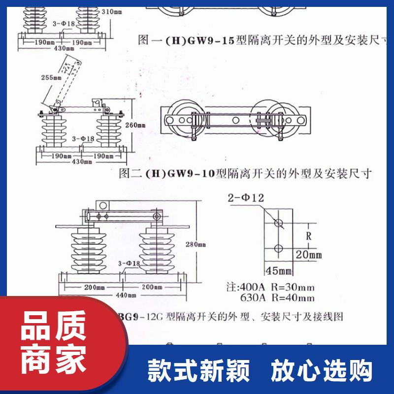 品牌【羿振电气】HGW9-10W/630A隔离刀闸生产厂家