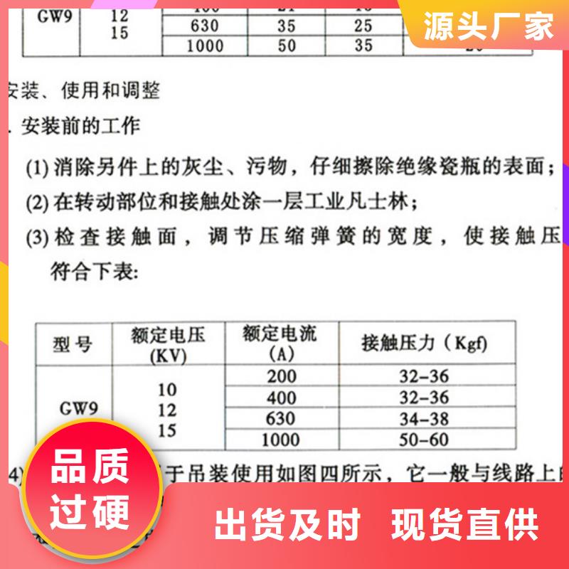 户外高压交流隔离开关：HGW9-12G/200A实力厂家