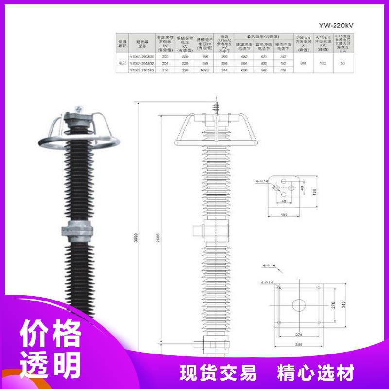 避雷器Y10W-100/260【上海羿振电力设备有限公司】