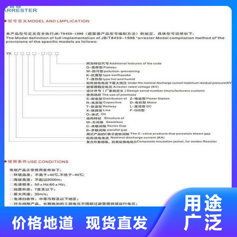 避雷器YH10CX4-96/280【羿振电气】