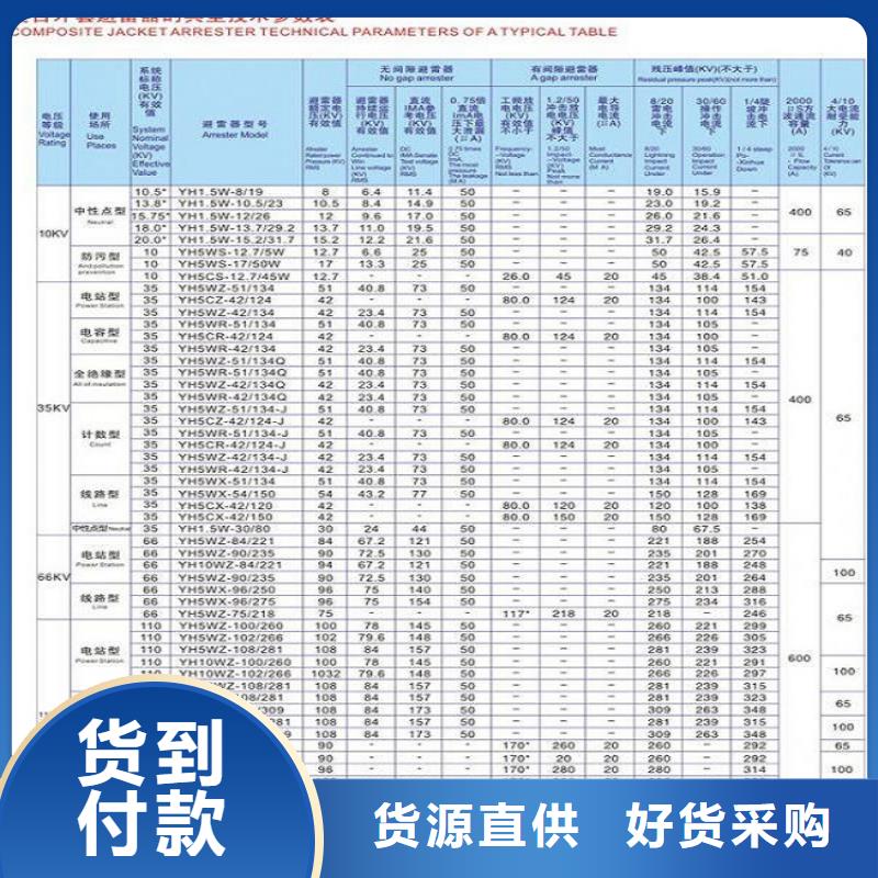 氧化锌避雷器YH10W-51/134..