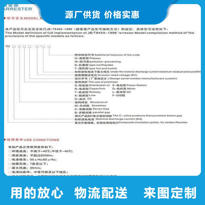 瓷外套金属氧化物避雷器Y10W-204/532浙江羿振电气有限公司