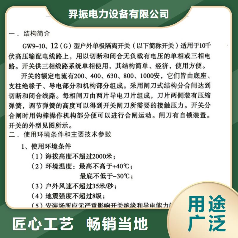 HGW9-10W/630户外高压隔离开关