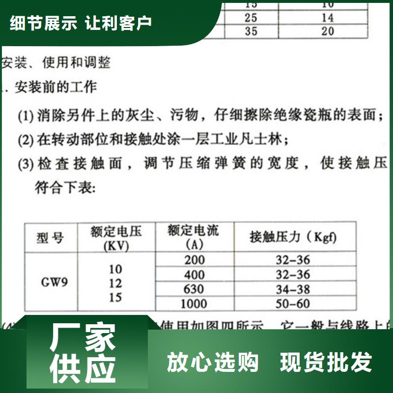 HGW9-10W/630户外高压隔离开关