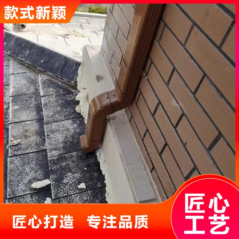 外墙金属圆形雨落水管安装