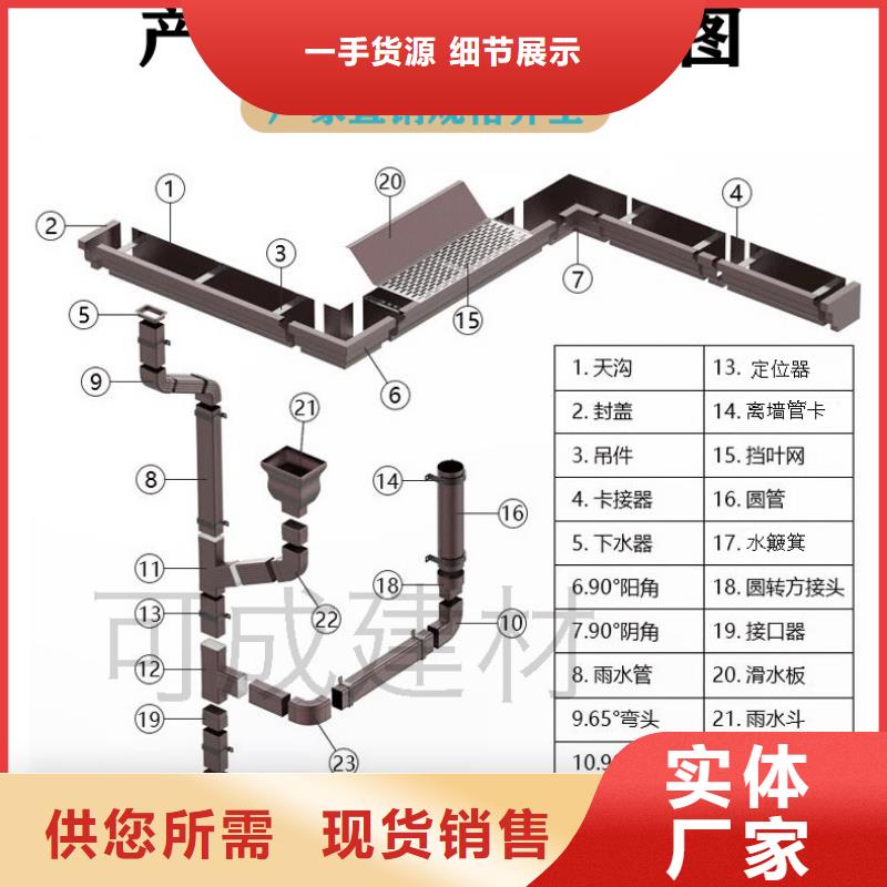 铝合金落水管型号生产