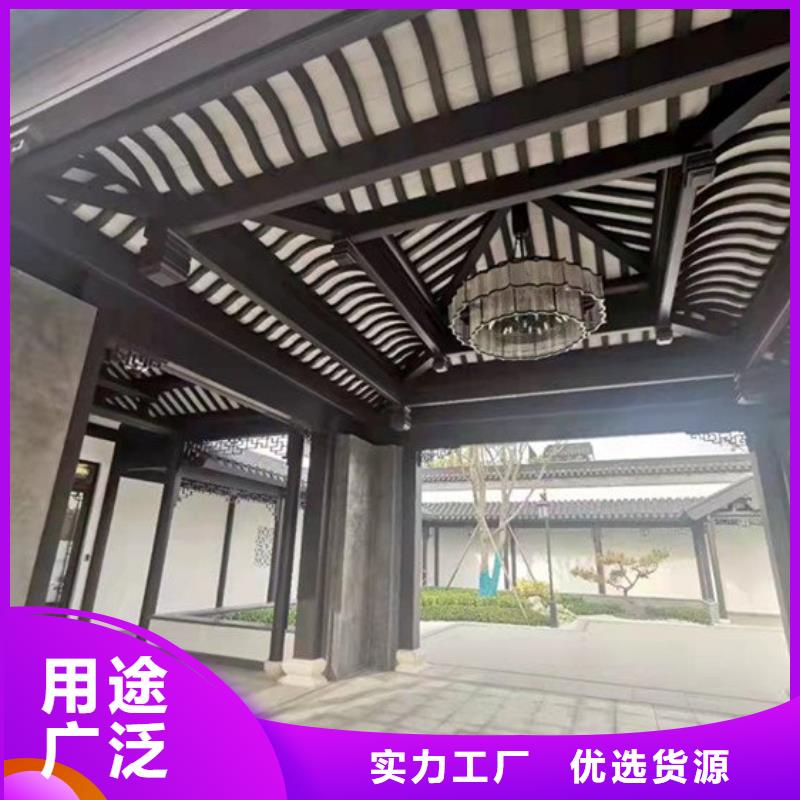 铝代木仿古建筑来厂考察