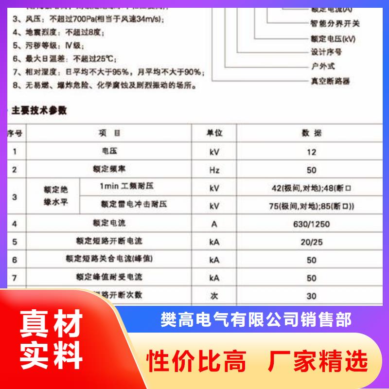 ZW43-12G/T1250户外高压真空断路器