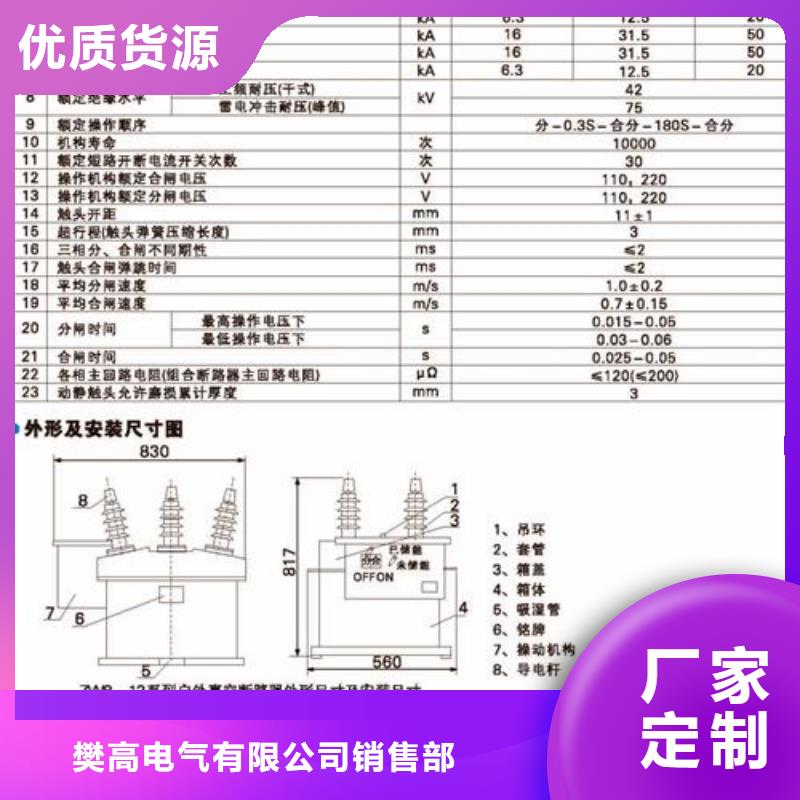 LW3-12I/630-20六氟化硫断路器