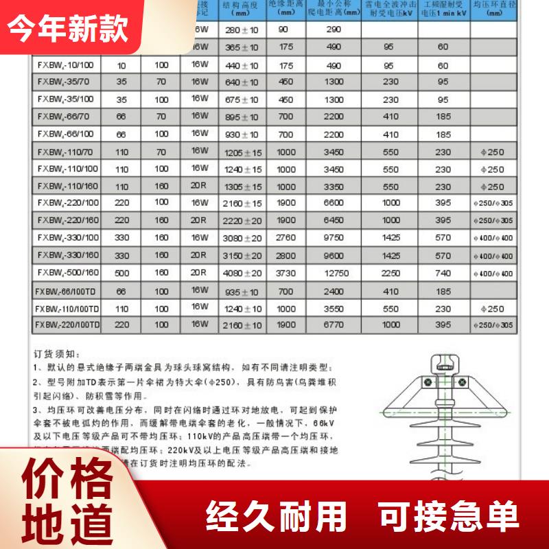 FXBW1-220/120硅胶棒型绝缘子