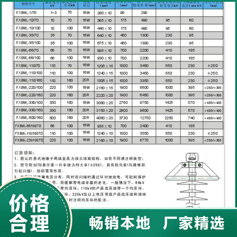 FXBW1-500/300硅胶绝缘子