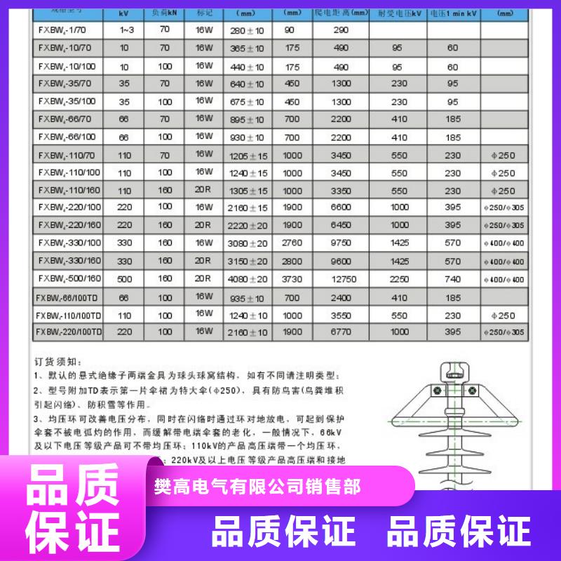 FS-66/12.5高压复合横担绝缘子