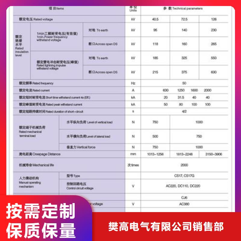 HGW9-24/400户外高压隔离开关