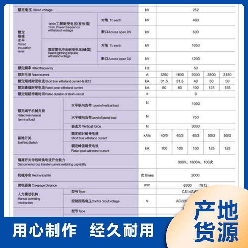 GW9-12/1000A户外高压隔离开关