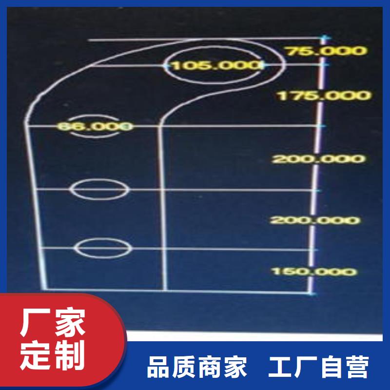 Q235材质钢板立柱切割不锈钢复合管厂家匠心品质